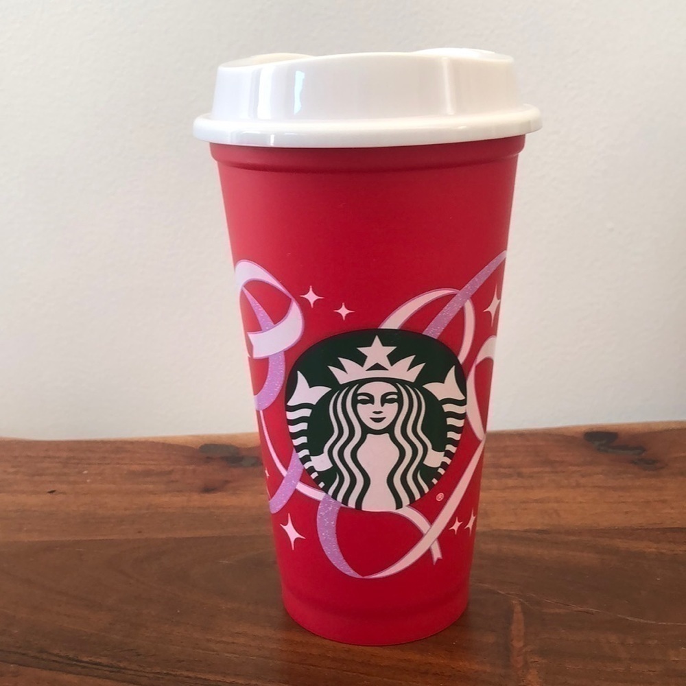 NEW 2021 STARBUCKS HOLIDAY REUSABLE 50th Anniversary red 16oz cup‎